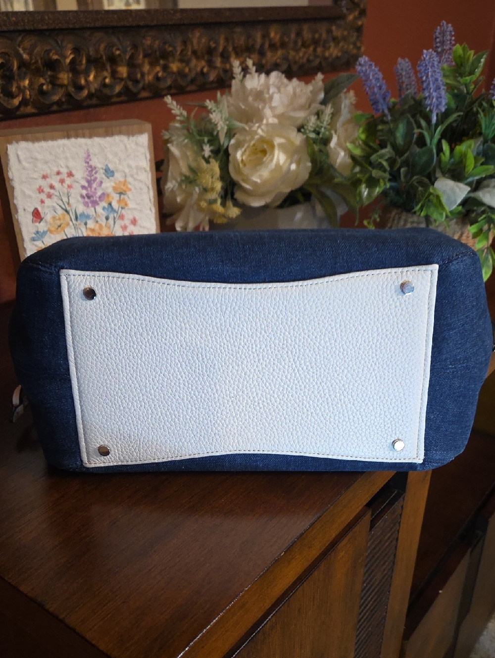 Kate Spade NY Dumpling Denim Satchel EUC - Picture 6 of 16